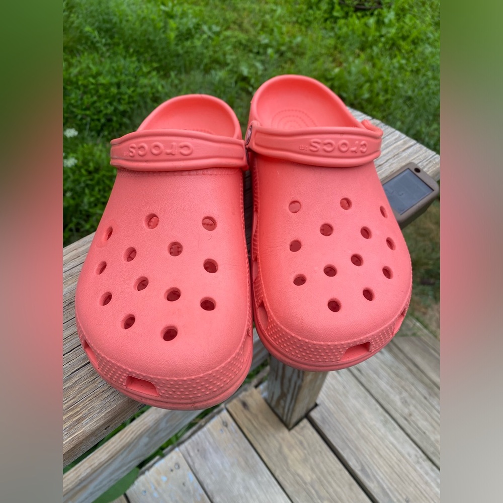Pink Crocs